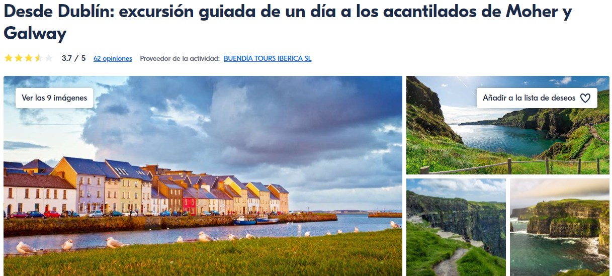 Excursión desde Dublín a los Cliffs of Moher, Kilmacduagh y Galway