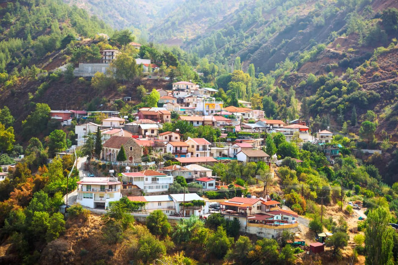 Montañas y pueblos de Troodos